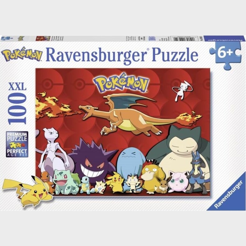 Pok&eacute;mon Puslespil - 100 Xxl Brikker - Ravensburger