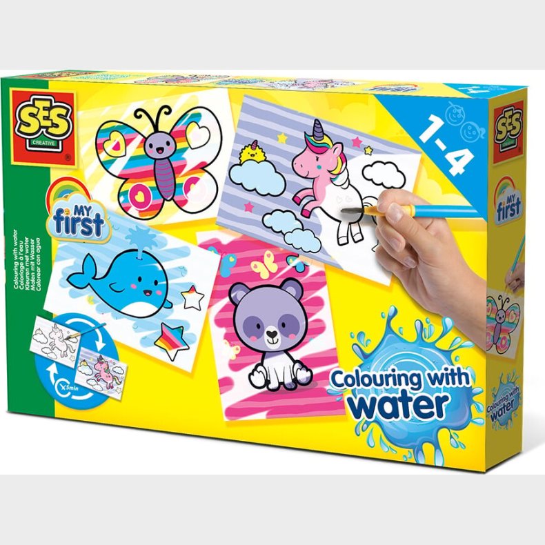 Ses Creative - Vandfarver Diy St - My First - Fantasidyr