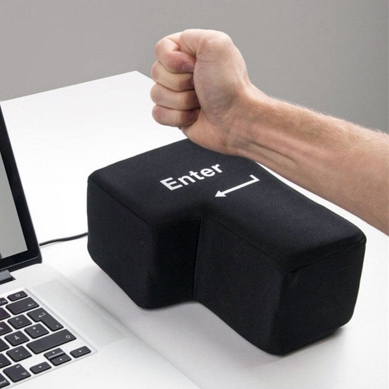 Stor Enter Knap Med Usb