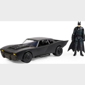 The Batman Figur - Batman Med Batmobil - 30 Cm