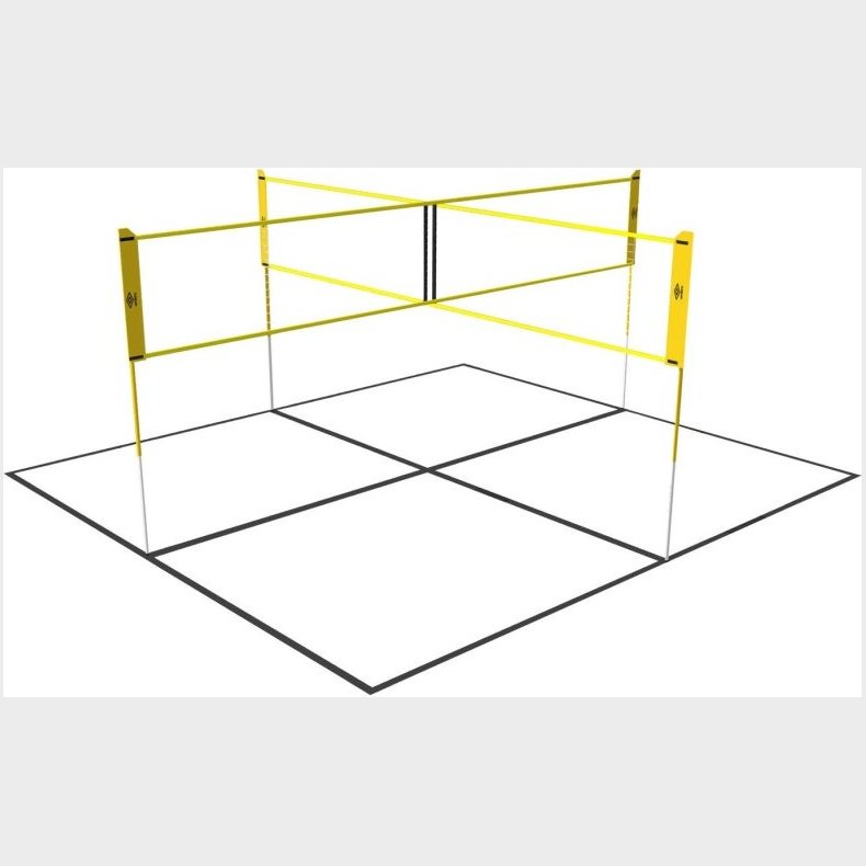 Fodbold Volley Net Til 4 Personer - 400 X 400 Cm - Umbro