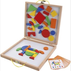 Magnet Legetj Med Tavle I Kuffert - Viga