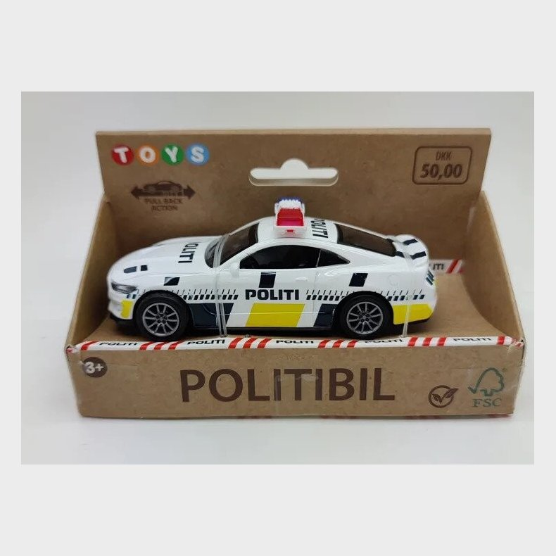 Legetjs Politibil - 11 Cm