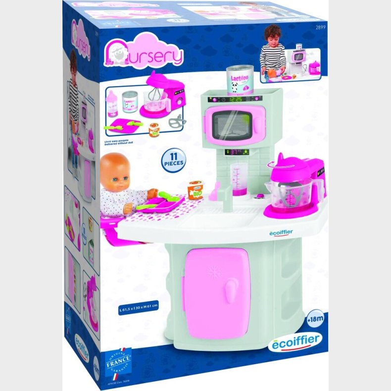 Legekkken Til Baby Dukke - 11 Dele - Ecoiffier - Nursery