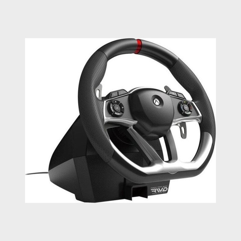 Hori - Force Feedback Racing Wheel Dlx Til Xbox - Sort