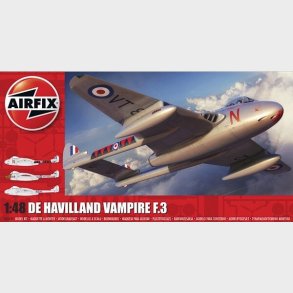 Airfix - De Havilland Vampire Fly Byggest - 1:48 - A06107