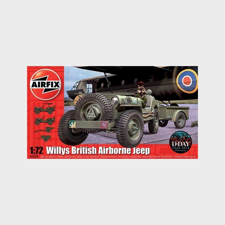 Airfix D-day - Willys British Airborne Jeep - 1:72 - A02339