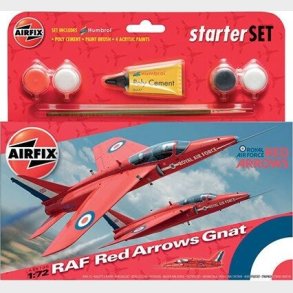 Airfix - Raf Red Arrows Fly Byggest Inkl. Maling - 1:72 - A55105