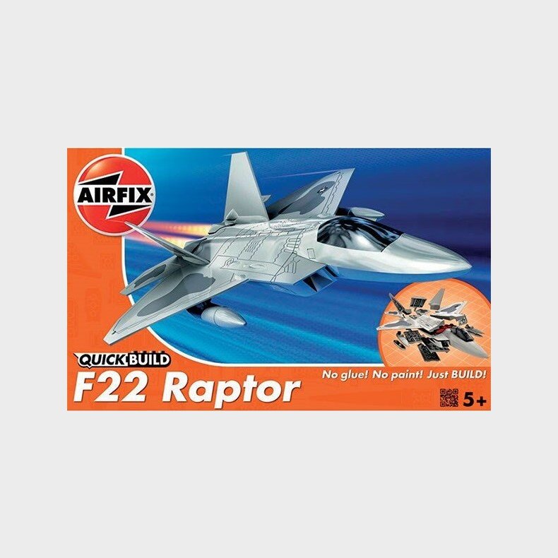 Airfix Quick Build - F22 Raptor Modelfly Byggest - J6005