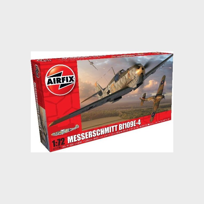 Airfix - Messerschmitt Bf109e-4 Fly Byggest - 1:72 - A01008a