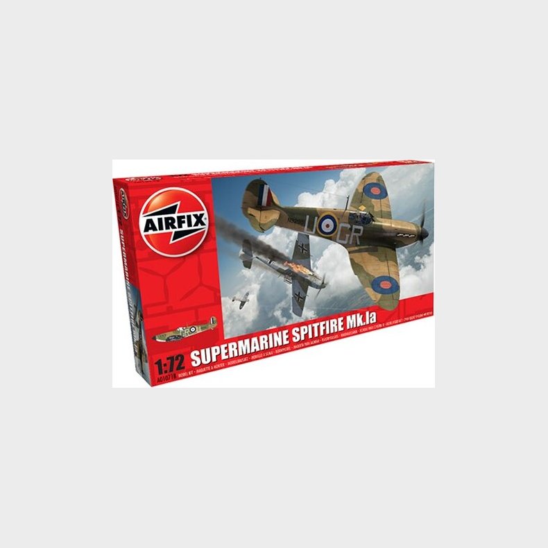 Airfix - Supermarine Spitfire Mk1a Fly Byggest - 1:72 - A01071b