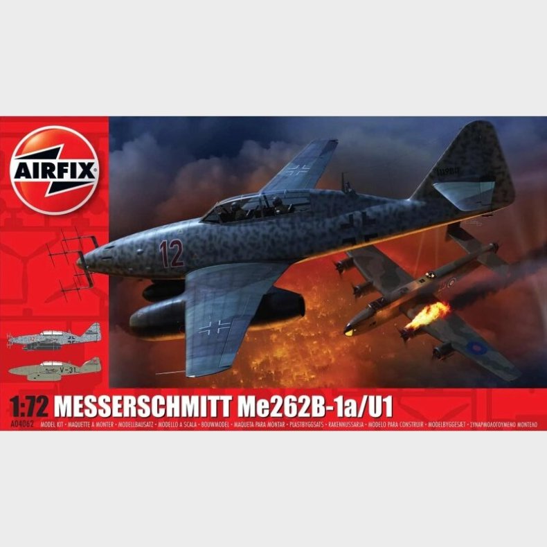 Airfix - Messerschmitt Me262b-1a Fly Byggest - 1:72 - A4062