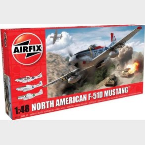 Airfix - North American F-51d Fly Byggest - 1:48 - A05136