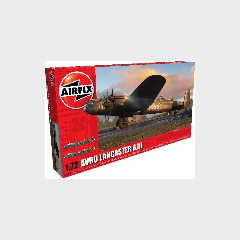 Airfix - Avro Lancaster B.iii Model Fly Byggest - 1:72 - A08013a