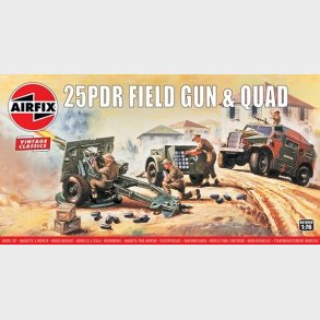 Airfix - 25pdr Field Gun & Quad Byggest - 1:76 - A01305v