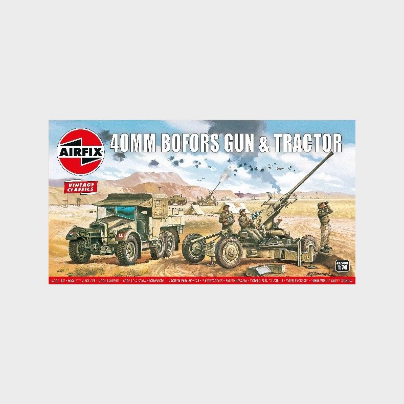 Airfix - 40 Mm Bofors Gun + Tractor - 1:76 - A02314v