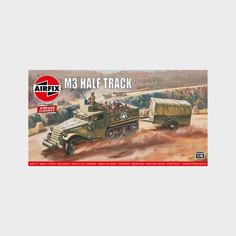 Airfix - M3 Half Track Byggest - Vintage Classics - 1:76 - A02318v