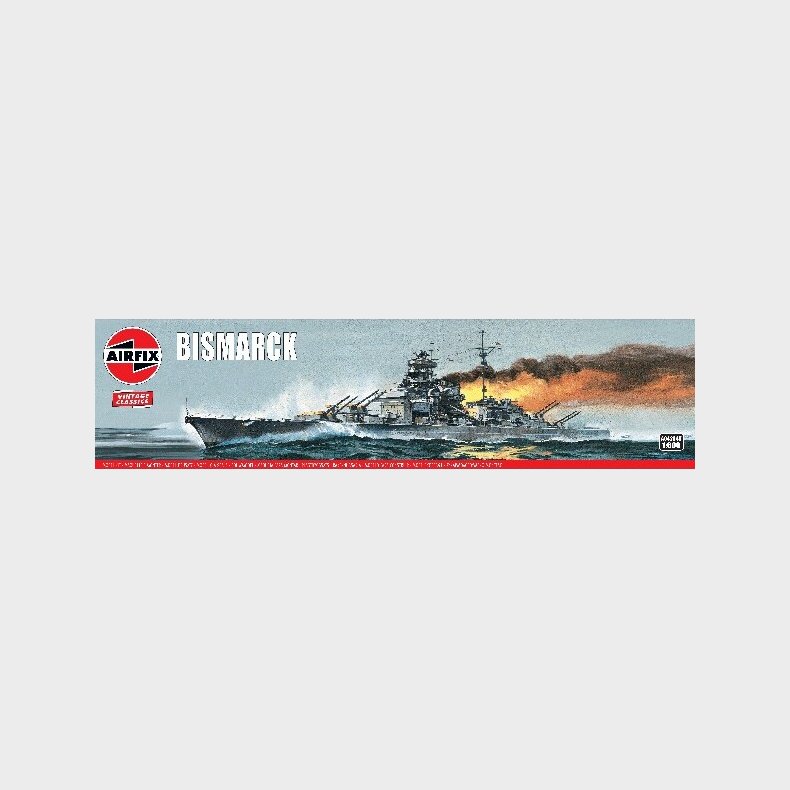 Airfix - Bismarck Skib Byggest - 1:600 - A04204v