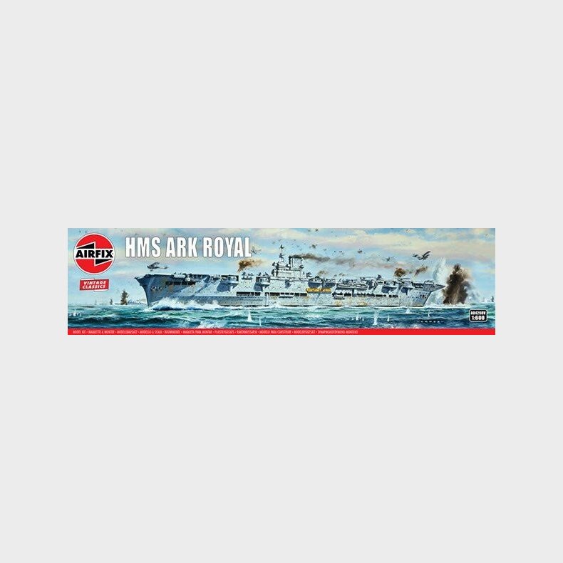 Airfix - Hms Ark Royal Skib Byggest - 1:600 - A04208v