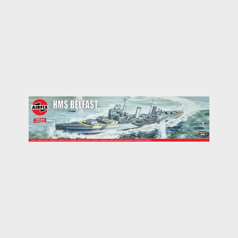 Airfix - Hms Belfast Skib Byggest - 1:600 - A04212v