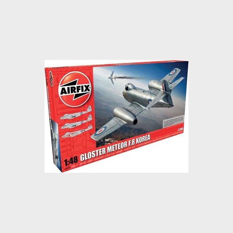 Airfix - Gloster Meteor F8 Korea Modelfly Byggest - 1:48 - A09184