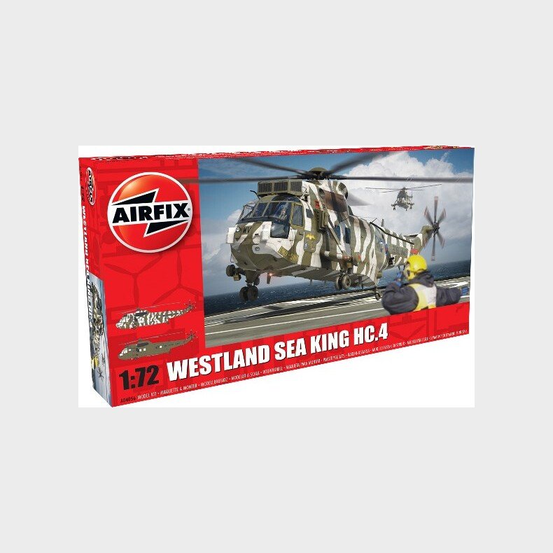 Airfix - Westland Sea King Hc.4 Helikopter Byggest - 1:72 - A04056