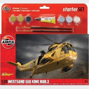 Airfix - Westland Sea King Helikopter Byggest Inkl. Maling - 1:72 - A55307a