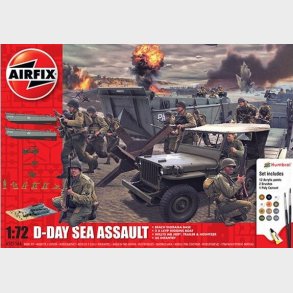 Airfix - D-day Sea Assault Model Kit Byggest - 1:72 - A50156a