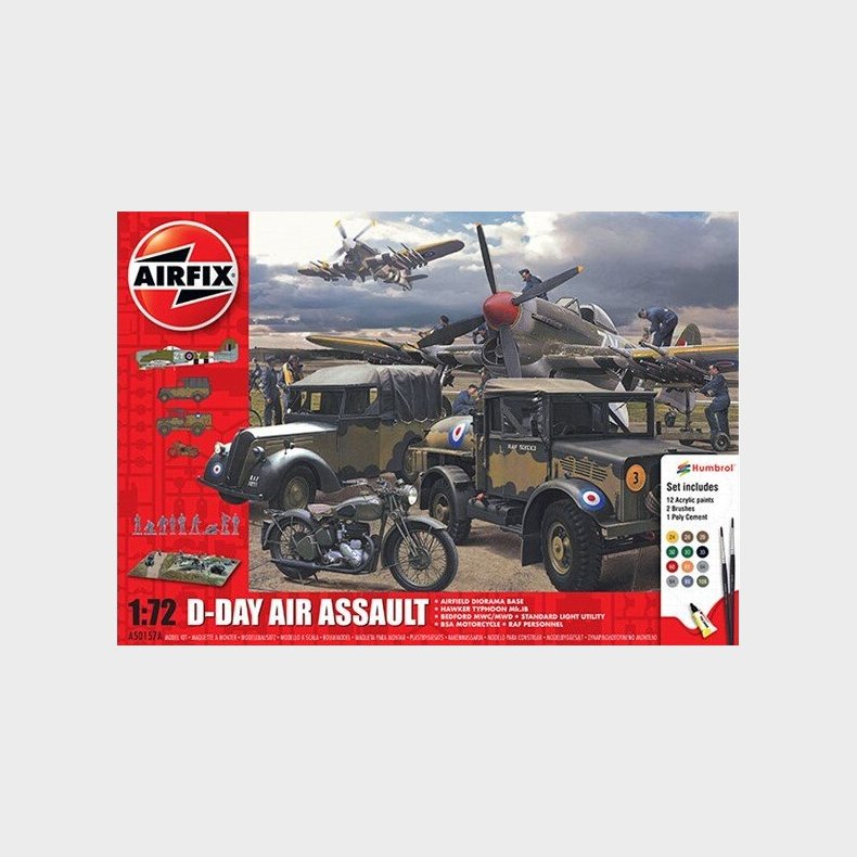 Airfix - D-day Air Assault Byggest - 1:72 - A50157a