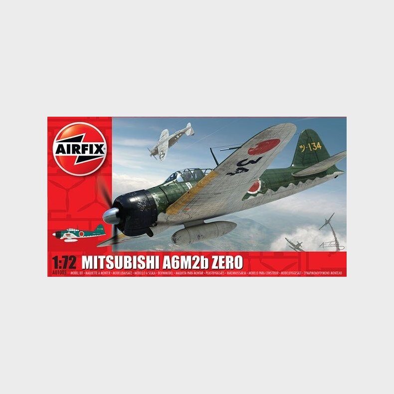 Airfix - Mitsubishi A6m2b Zero Fly Byggest - 1:72 - A01005