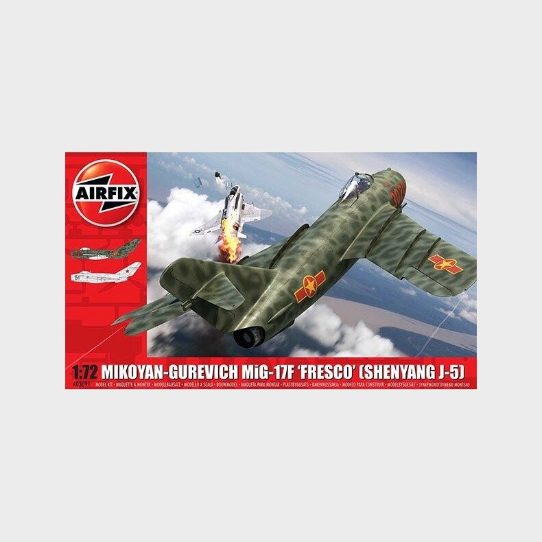 Airfix - Mikoyan Gurevich Mig-17f Fly Byggest - 1:72 - A03091