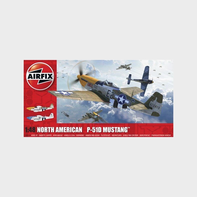 Airfix - North American F-51d Mustang Fly Byggest - 1:48 - A05138