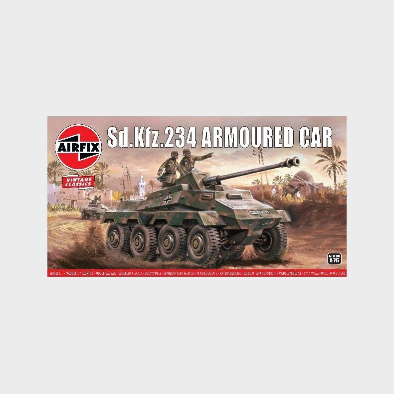 Airfix - Sd.kfz.234 Tank Byggest - 1:76 - Vintage Classics - A01311v