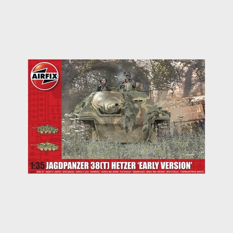 Airfix - Jagdpanzer 38 T Model Tank Byggest - 1:35 - A1355