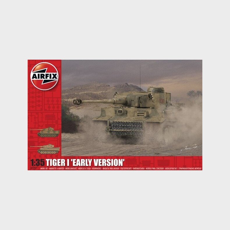 Airfix - Tiger I Tank Byggest - Early Version - 1:35 - A1357