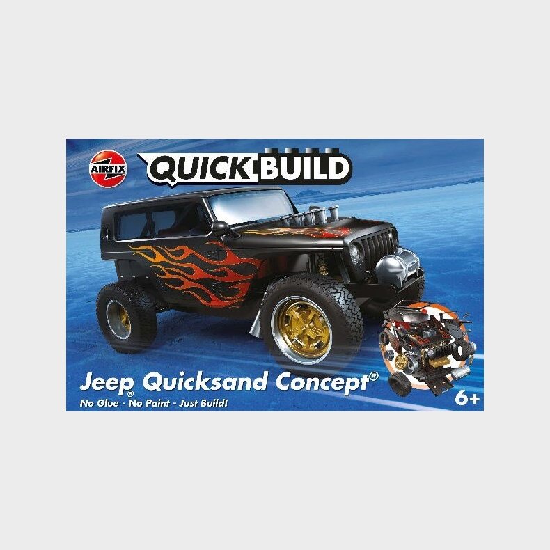 Airfix - Quickbuild - Jeep Quicksand Concept Bil Byggest - J6038