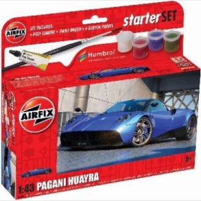 Airfix - Pagani Huayra Bil Byggest Inkl. Maling - 1:43 - A55008