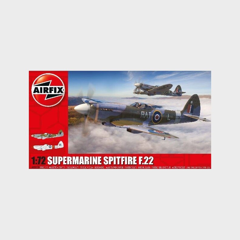 Airfix - Supermarine Spitfire F.22 Fly Byggest - 1:72 - A02033a