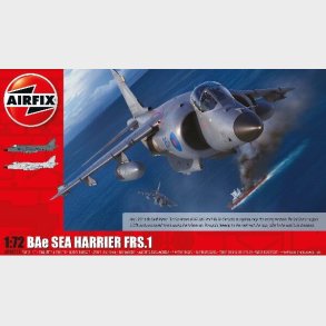 Airfix - Bae Sea Harrier Frs1 Modelfly Byggest - 1:72 - A04051a