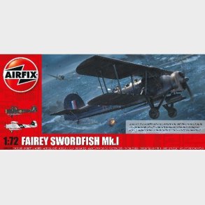 Airfix - Fairey Swordfish Mk.i Fly Byggest - 1:72 - A04053b