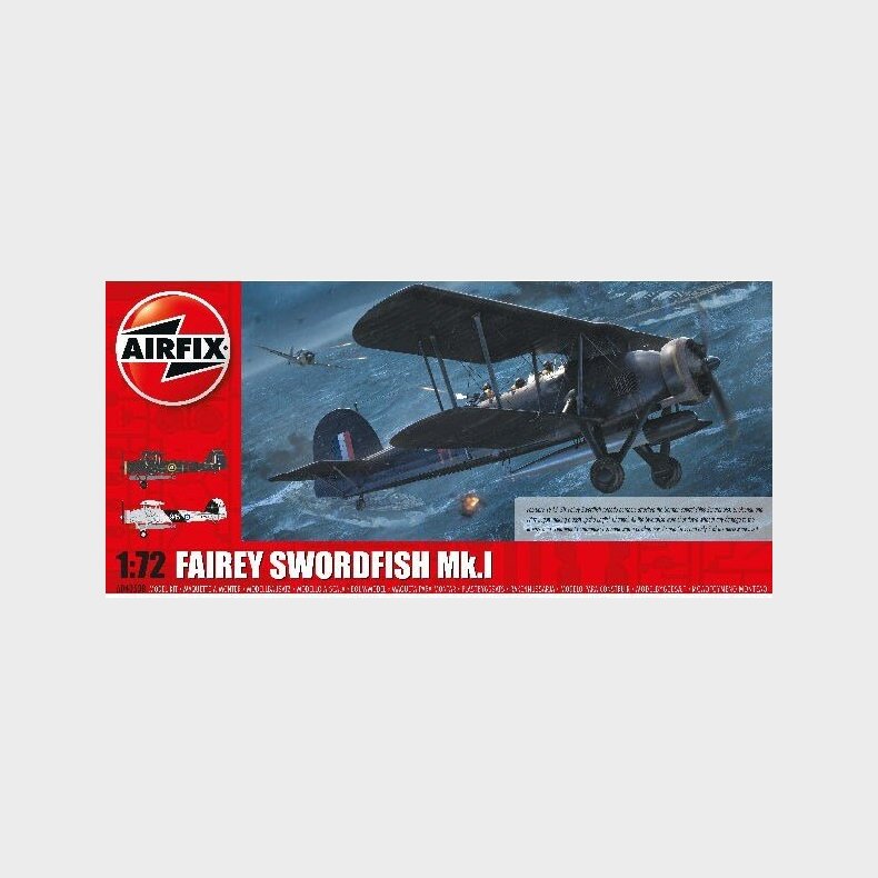 Airfix - Fairey Swordfish Mk.i Fly Byggest - 1:72 - A04053b