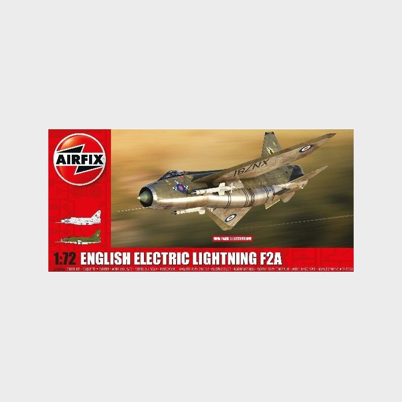 Airfix - English Electric Lightning F2a Modelfly Byggest - 1:72 - A04054a