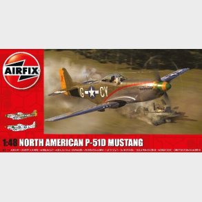 Airfix - North American P-51d Mustang Fly Byggest - 1:48 - A05131a