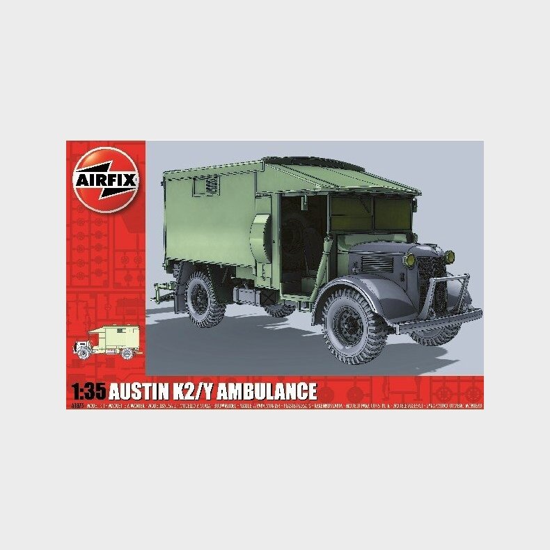 Airfix - Austin K2/y Ambulance Byggest - 1:35 - A1375