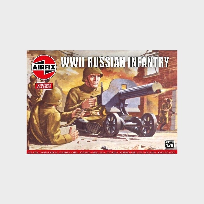 Airfix - Wwii Russian Infantry - Vintage Classics - 1:76 - A00717v