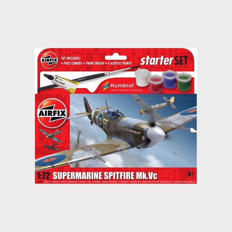 Airfix - Supermarine Spitfire Mk.vc Fly Byggest - 1:72 - A55001