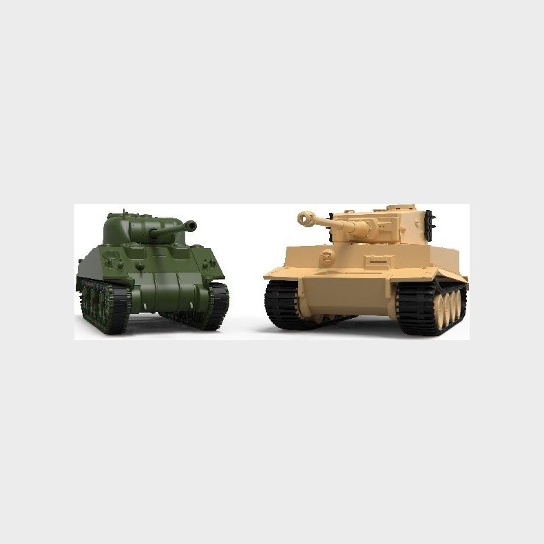 Airfix - Tiger 1 + Sherman Firefly Tanks Byggest - 1:72 - A50186