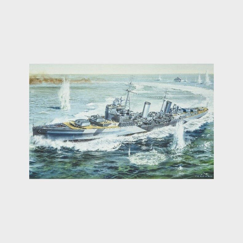 Airfix - Hms Belfast Skib Byggest - 1:600 - A50069