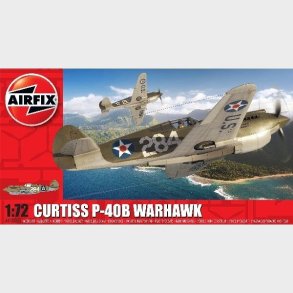 Airfix - Curtiss P-40b Warhawk Fly Byggest - 1:72 - A01003b