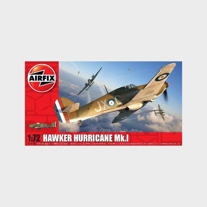 Airfix - Hawker Hurricane Mk I Fly Byggest - 1:72 - A01010a